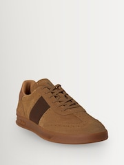 Polo Ralph Lauren Brown Heritage Aera Trainers - Image 2 of 3