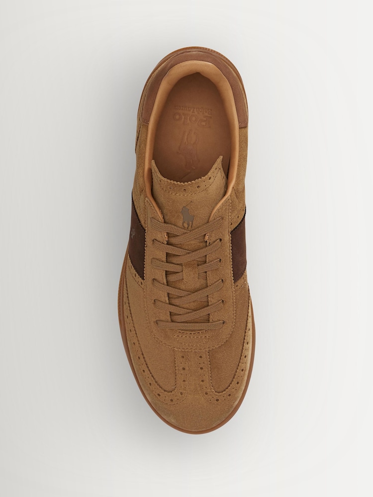 Polo Ralph Lauren Brown Heritage Aera Trainers - Image 3 of 3 Polo Ralph Lauren Brown Heritage Aera Trainers - Image 3 of 3