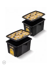 Keeeper 2 Pack Black 30L Minions Turning Stacking Boxes - Image 2 of 6
