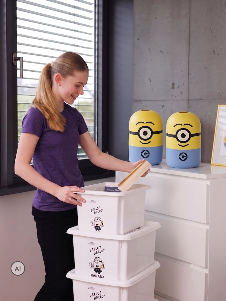 Keeeper 2 Pack of Minions Stuart Stackable Storage Boxes - Εικόνα 2 του 6