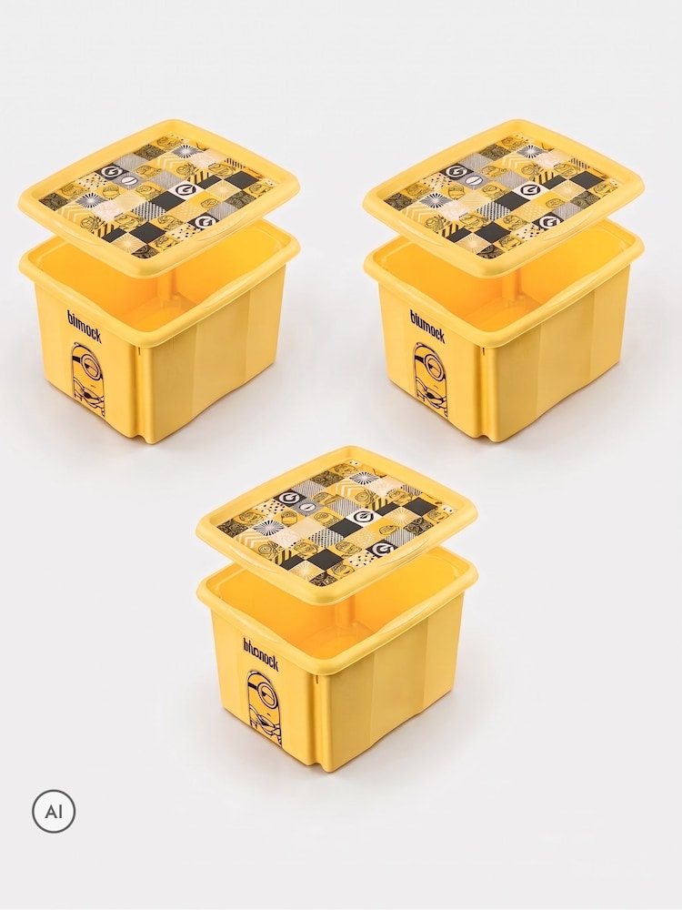 Keeeper 3 Pack 24L Minions Turning Stacking Boxes - Εικόνα 2 του 6