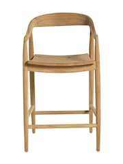 Barker and Stonehouse Natural Wood Semeru Counter Stool H100cm - Image 3 of 8