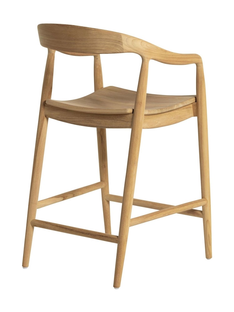 Barker and Stonehouse Natural Wood Semeru Counter Stool H100cm - Image 8 of 8