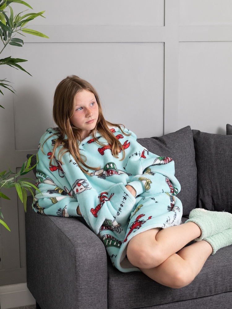 Vanilla Underground Blue Friends Girls Blanket Hoodie - Image 2 of 9