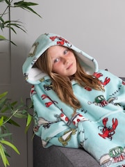 Vanilla Underground Blue Friends Girls Blanket Hoodie - Image 4 of 9