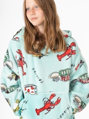 Vanilla Underground Blue Friends Girls Blanket Hoodie - Image 7 of 9