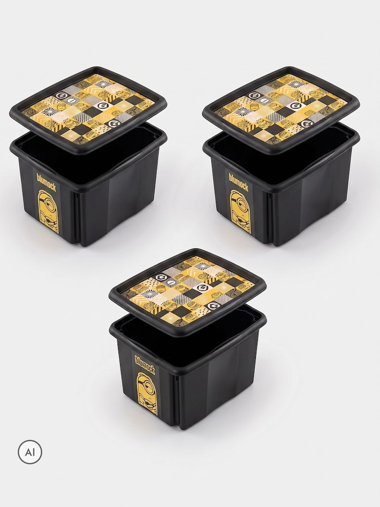 Keeeper 3 Pack 24L Minions Turning Stacking Boxes - Εικόνα 2 του 6 Keeeper 3 Pack 24L Minions Turning Stacking Boxes - Εικόνα 2 του 6