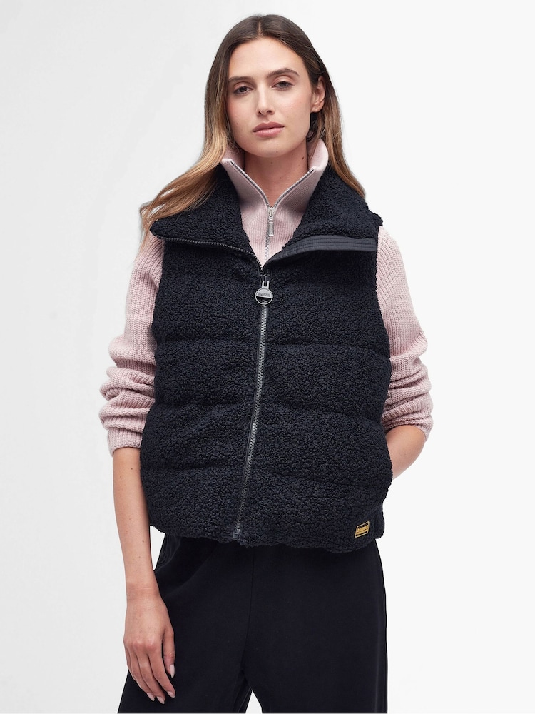 Barbour® International Maguire Teddy Fleece Gilet - Image 1 of 6 Barbour® International Maguire Teddy Fleece Gilet - Image 1 of 6