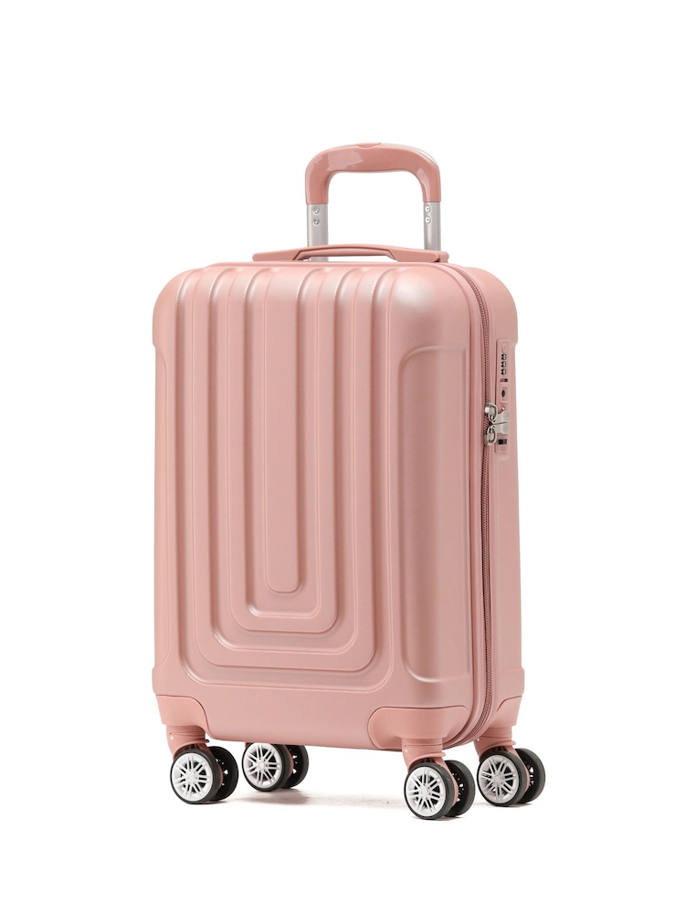 Flight Knight 55x35x20cm 8 Wheel ABS Hard Case Cabin Carry On Hand Luggage - Image 1 of 7