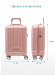 Flight Knight 55x35x20cm 8 Wheel ABS Hard Case Cabin Carry On Hand Luggage - Image 2 of 7
