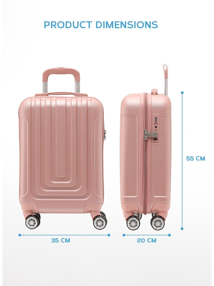 Flight Knight 55x35x20cm 8 Wheel ABS Hard Case Cabin Carry On Hand Luggage - Image 2 of 7