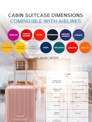Flight Knight 55x35x20cm 8 Wheel ABS Hard Case Cabin Carry On Hand Luggage - Image 6 of 7