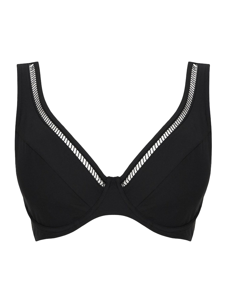 Figleaves Black Icon Underwired Bikini Top - Image 5 of 5 Figleaves Black Icon Underwired Bikini Top - Image 5 of 5