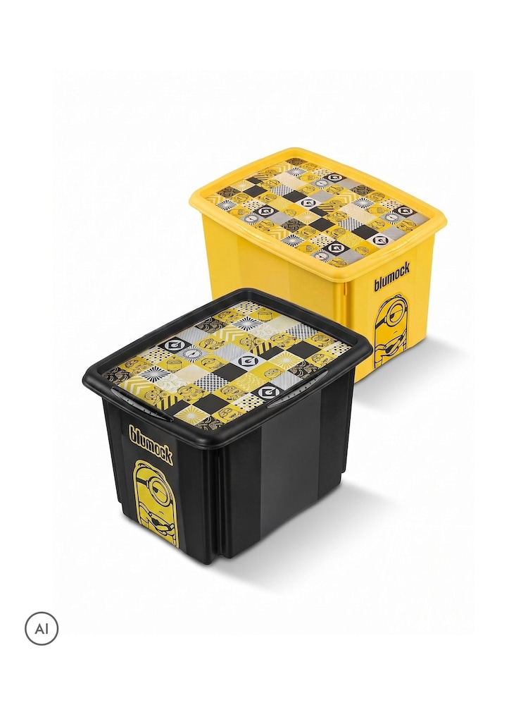 Keeeper 2 Pack 30L Minions Turning Stacking Boxes - Εικόνα 2 του 6 Keeeper 2 Pack 30L Minions Turning Stacking Boxes - Εικόνα 2 του 6