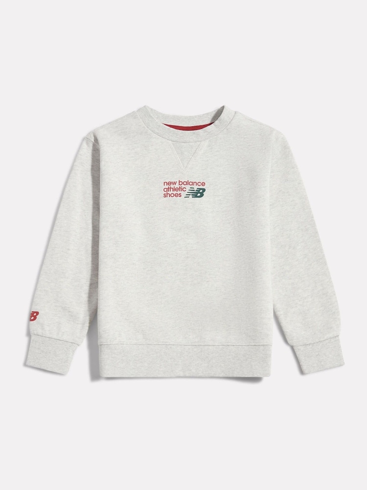 Gris - Suéter New Balance Athletics Premium Logo - Imagen 1 de 5