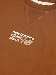 Marrón - Suéter New Balance Athletics Premium Logo - Imagen 3 de 5