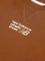Marrón - Suéter New Balance Athletics Premium Logo - Imagen 4 de 5