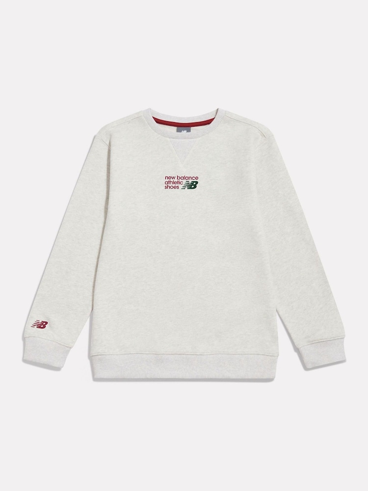 Gris - Suéter New Balance Athletics Premium Logo - Imagen 1 de 4 Gris - Suéter New Balance Athletics Premium Logo - Imagen 1 de 4