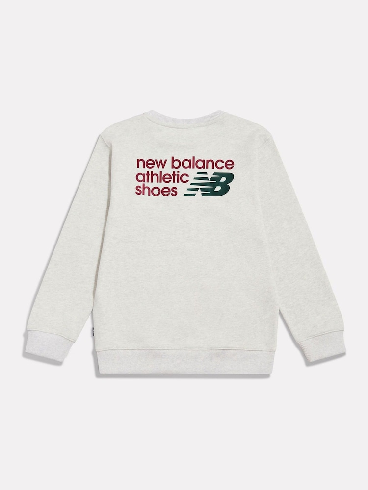 Gris - Suéter New Balance Athletics Premium Logo - Imagen 2 de 4 Gris - Suéter New Balance Athletics Premium Logo - Imagen 2 de 4
