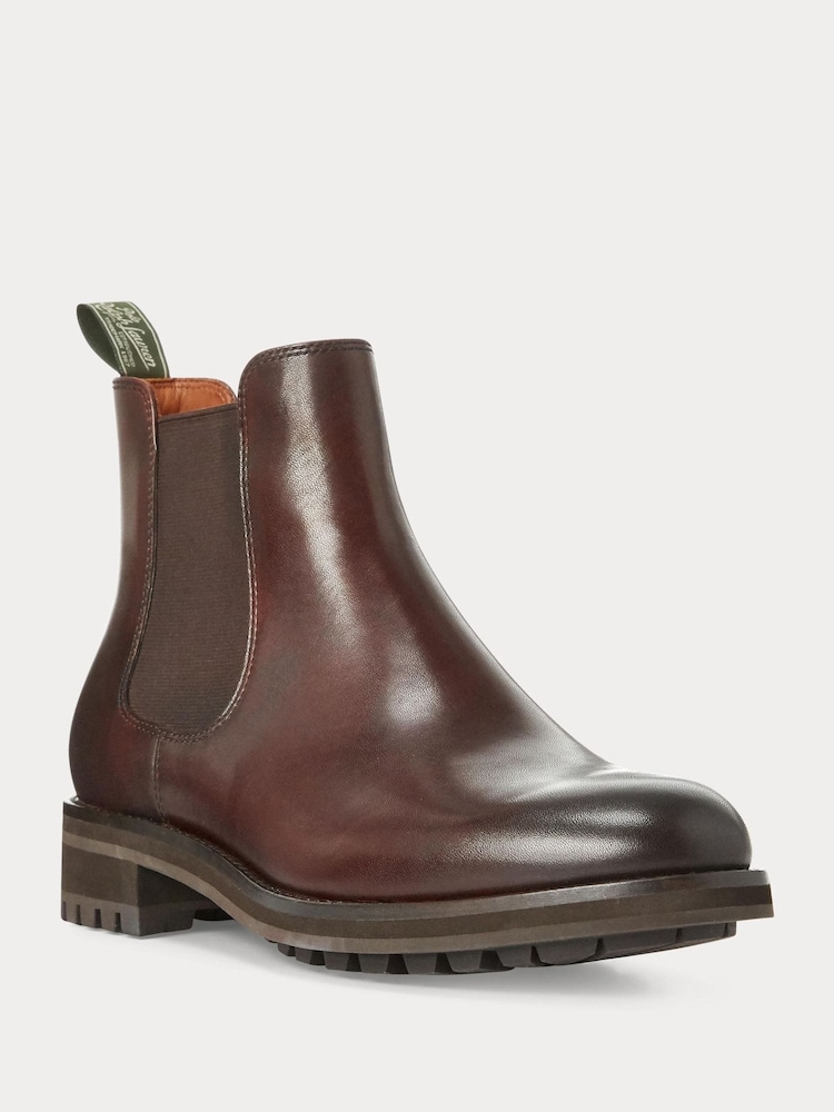 Polo Ralph Lauren Brown Bryson Chelsea Boots - Image 2 of 4