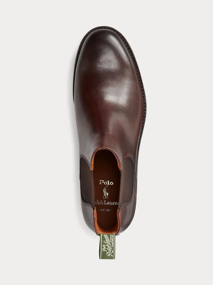 Polo Ralph Lauren Brown Bryson Chelsea Boots - Image 4 of 4