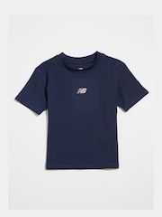 Blå - New Balance NB Harmony Fitted T-skjorte - Bilde 6 av 8