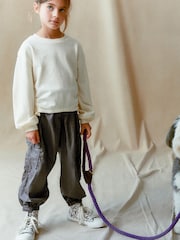 Anthrazitgrau - Parachute-Cargohose mit Bündchen (3 bis 16 Jahre) - Bild 2 von 9