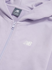 New Balance Small Logo Full Zip Hettegenser - Bilde 3 av 3