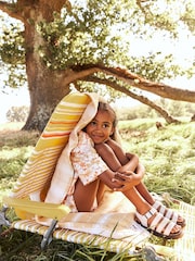 White Chunky Corkbed Sandals - Image 2 of 6
