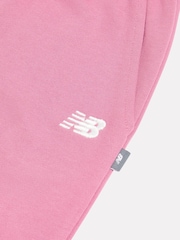 Rosa - New Balance Mjukisbyxor med liten logotyp och vida ben - Bild 3 av 3