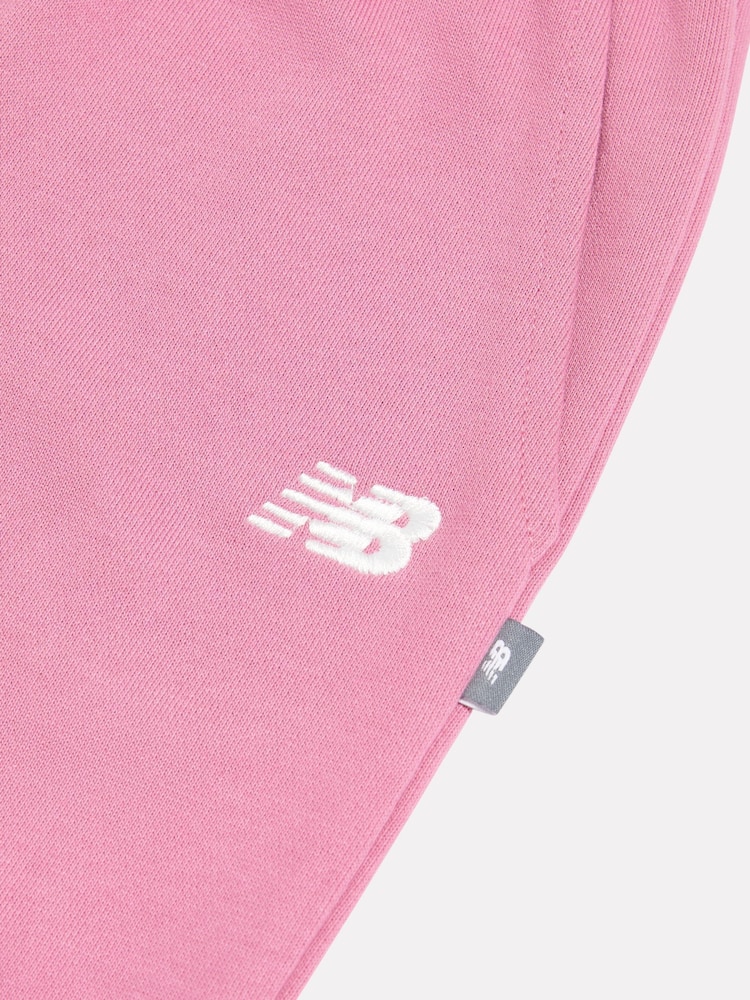 Rosa - New Balance Mjukisbyxor med liten logotyp och vida ben - Bild 3 av 3
