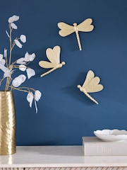 Set of 3 Dragonflies Wall Plaque - Image 1 de 5