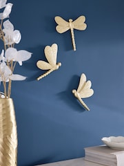 Set of 3 Dragonflies Wall Plaque - Image 2 de 5