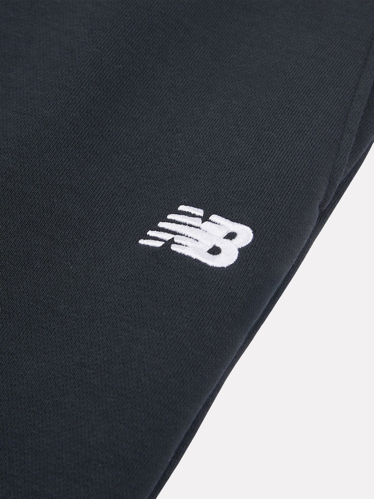 Svart - New Balance Mjukisbyxor med liten logotyp och vida ben - Bild 3 av 3