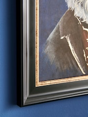 Blue Dressed Schnauzer Dog Framed Wall Art - Image 3 of 5
