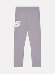 New Balance Grey Graphic Logo Leggings - Image 2 of 3