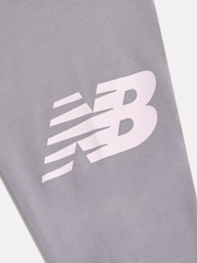 New Balance Grey Graphic Logo Leggings - Image 3 of 3