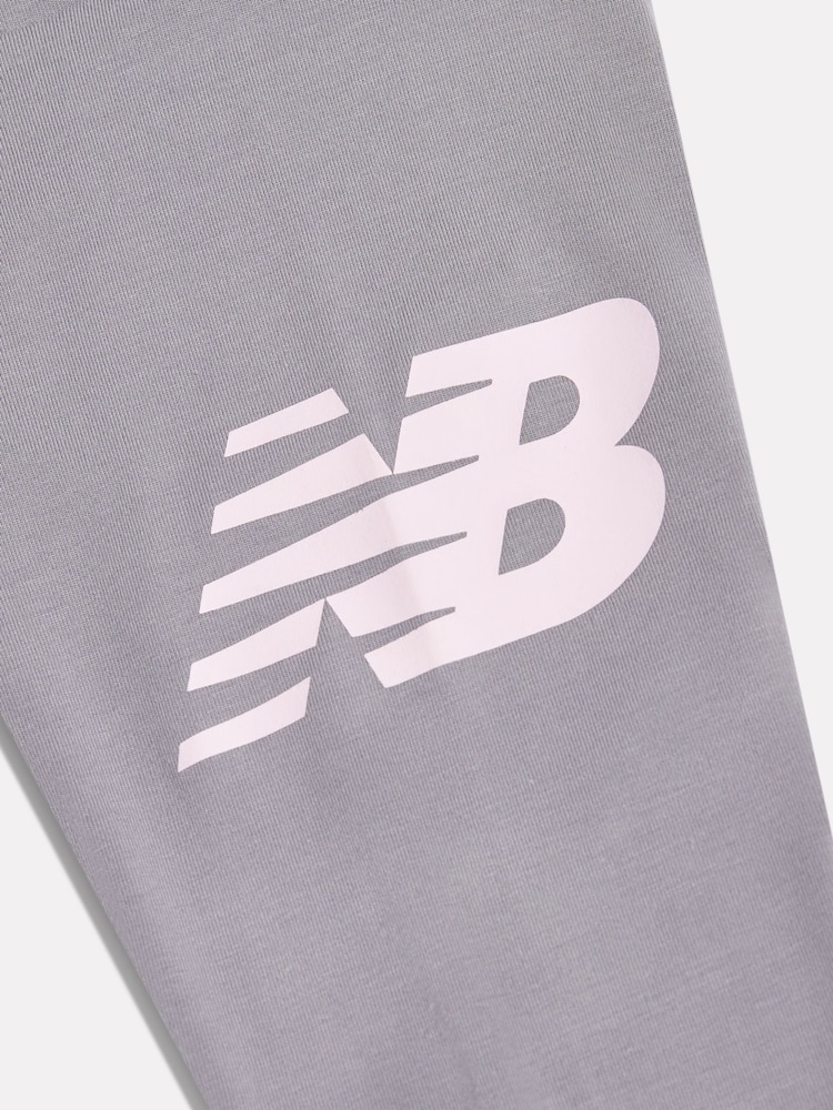 New Balance Grey Graphic Logo Leggings - Image 3 of 3 New Balance Grey Graphic Logo Leggings - Image 3 of 3