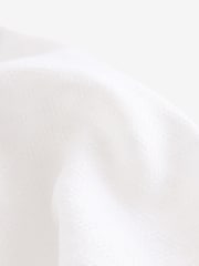 White Diamond Jacquard Short Sleeve Shirt With Cuban Collar - Image 3 of 4