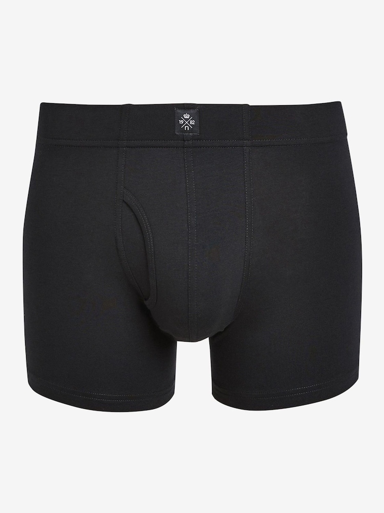 Essential Black 10 pack A-Front Boxers - Image 2 of 5