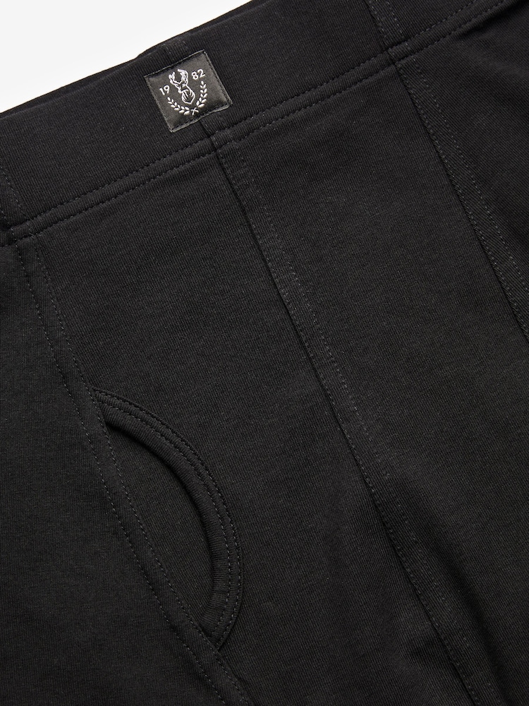 Essential Black 10 pack A-Front Boxers - Image 4 of 5