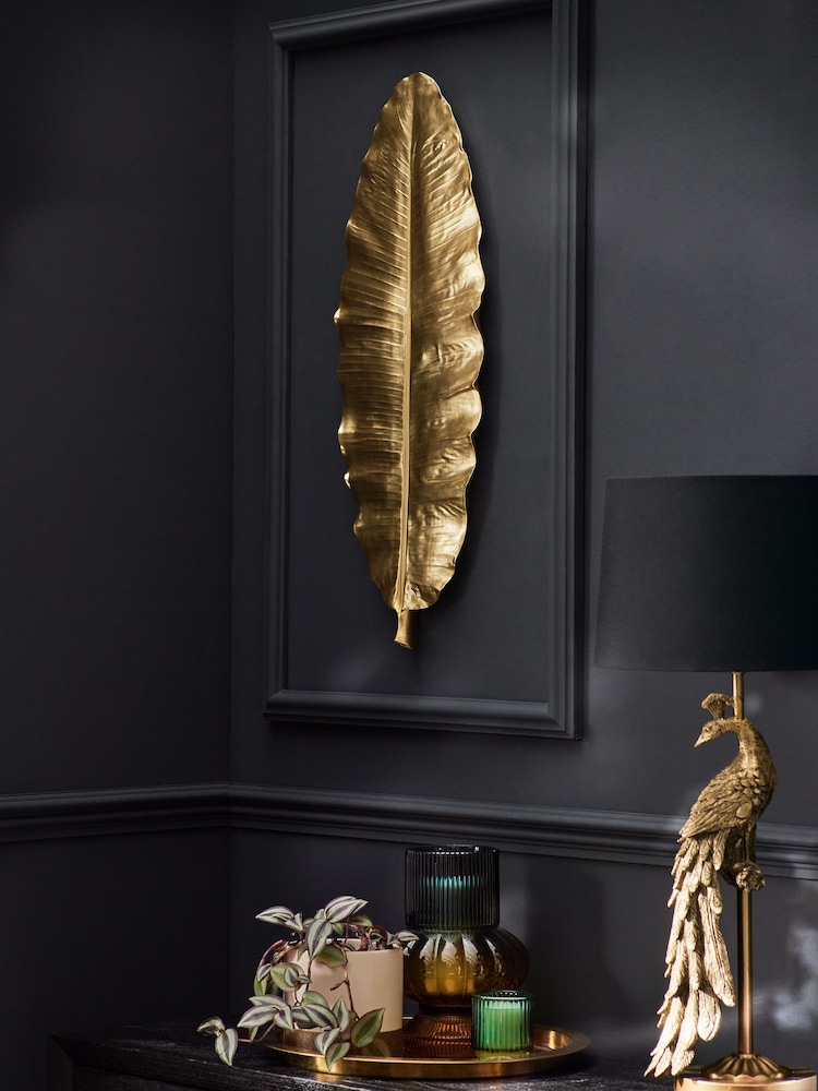 Gold Leaf Wall Plaque - Image 1 of 4
