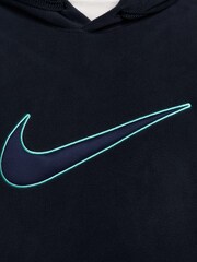 Nike Blue Sportswear Polar Fleece Hoodie - Image 7 of 8