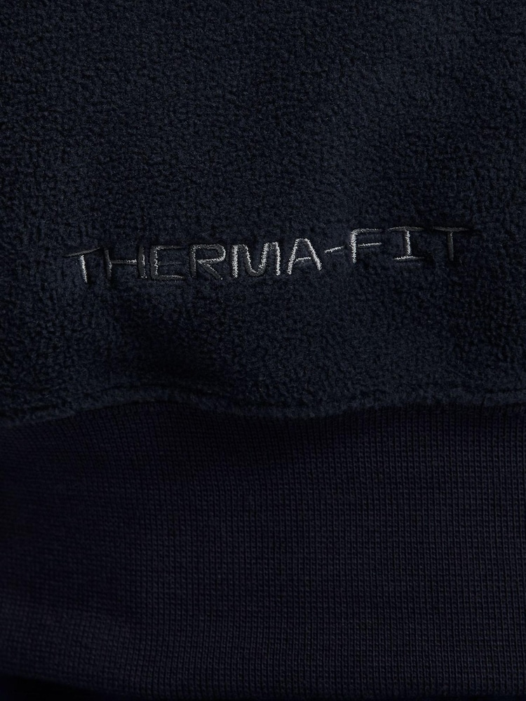 Nike Blue Sportswear Polar Fleece Hoodie - Image 8 of 8