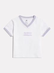 Blanco - Camiseta New Balance Athletics Jersey Ringer - Imagen 1 de 3