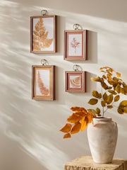 Set of 4 Orange Autumnal Botanical Framed Wall Art - Image 2 of 4
