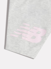 Gris - Short cycliste New Balance à logo superposé - Image 3 de 3