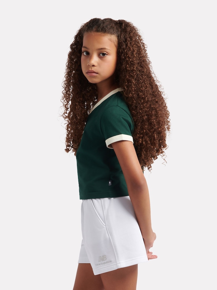 Verde - Camiseta New Balance Athletics Jersey Ringer - Imagen 2 de 8