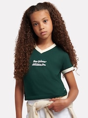 Verde - Camiseta New Balance Athletics Jersey Ringer - Imagen 4 de 8