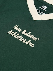 Verde - Camiseta New Balance Athletics Jersey Ringer - Imagen 8 de 8